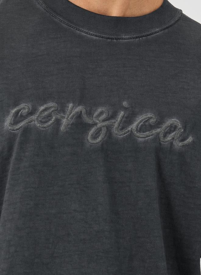 Styli Slogan Print Oversized Crew Neck T-Shirt - Image 3