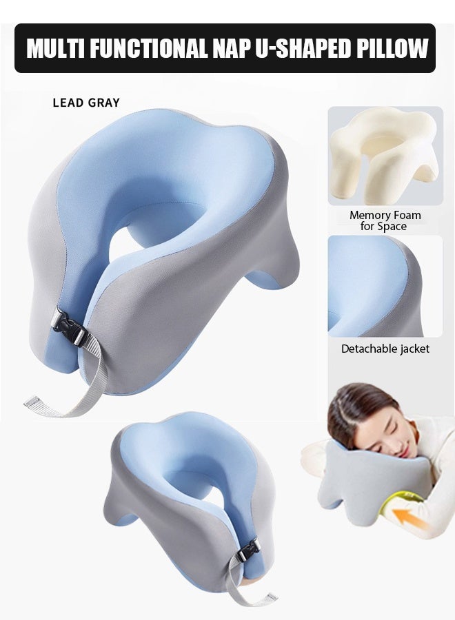 U-Shaped pillow,Office Neck Protection Sleeping Pillow,U-Shaped Pillow Travel Pillow,Office Neck Protection Sleeping Pillow,Memory foam student sleeping and desk specific nap pillow,Occipital neck and head support occipital memory foam occipital travel neck - Image 1