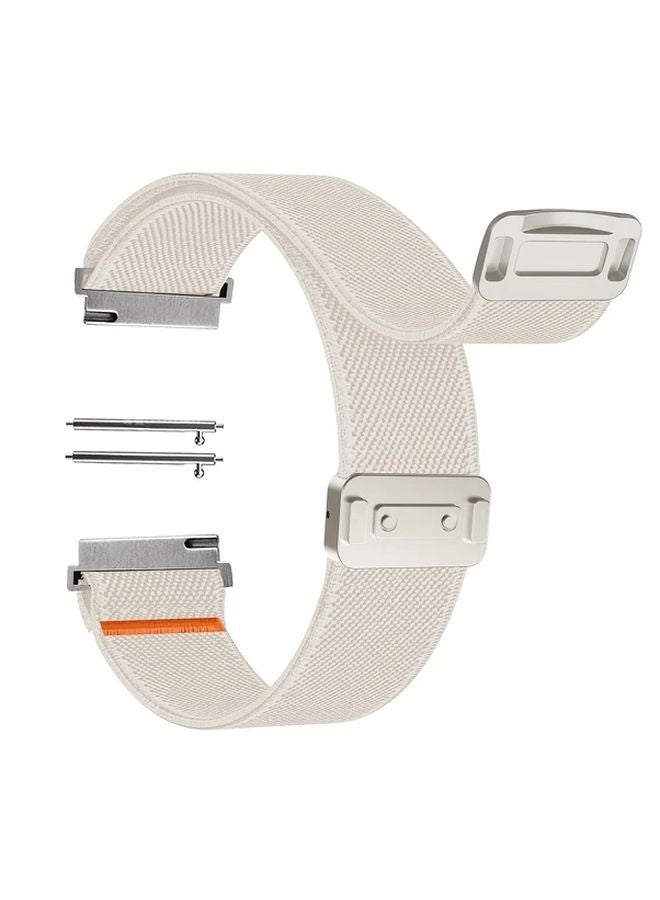 Black 18mm Nylon Magnetic Strap Quick Release Watch Band Compatible Samsung Galaxy Garmin Huawei - Image 5
