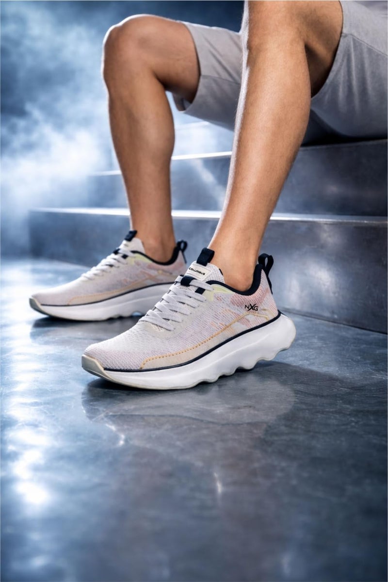 Columbus META-03 Sports Shoes - Running, Walking, Training, Gym for Men's Outdoors for Men (Grey) - Image 3