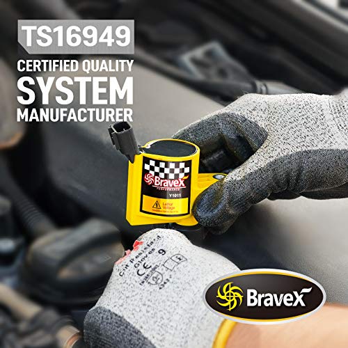 Megaflint High Performance 8PCS Straight Boot Ignition Coils& Spark Plug SP546 15% More Energy Ford F150 F250 F350 for Ford Lincoln Mercury V8 V10 4.6l 5.4l 6.8l Compatible with DG511 C1541 FD508 (YELLOW) - Image 5