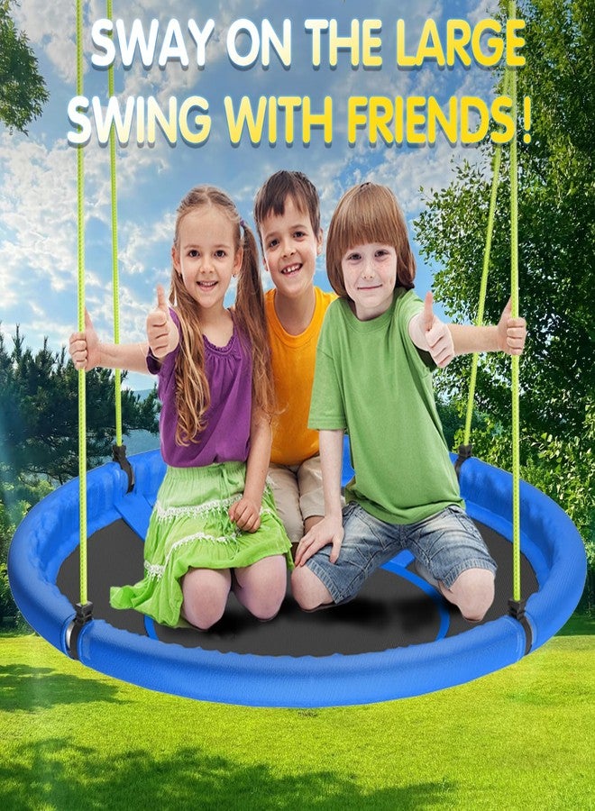 Hotjump 43" Saucer Tree Swing for Kids Adult, 600Lb Weight Capacity Large Disc Round Swing for Kid, Tree Swings for Backyard, for Indoor and Outdoor Playground, Multicolor, for Kids - Image 5