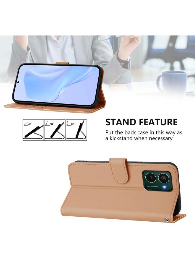 S-TOP Case For HMD Pulse Pro / Pulse / Pulse+ Skin Feel Solid Color Leather Phone Case with Lanyard - Image 3