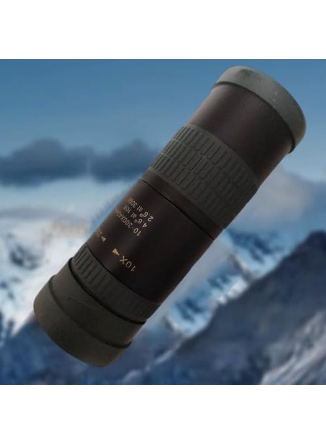تلسكوب أحادي العين 10-300x تكبير عالي الدقة مع حامل هاتف محمول، متنقل للتخييم - Image 3