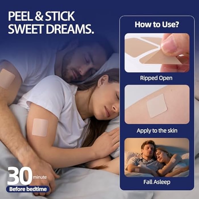 K2K PRIMEPATH Original Sleep Patches for Adults Extra Strength | Easy-to-Apply Sleep Patch with Melatonin & Valerian | Relax & Wake Up Refreshed | Long-Lasting Night Comfort for Men & Women | 30 Patches - Image 4