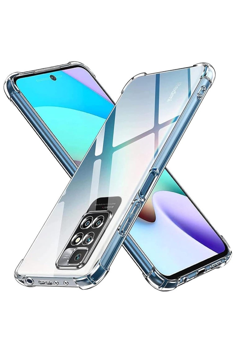 Generic Transparent TPU Case For Xiaomi Redmi 10 Soft Silicon Cover Ultra Thin Clear Phone Back Case  - Image 1