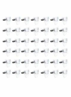 Y&D Plastic Shelf Pins, 100 Pieces 5mm Clear Pegs for Shelves, Cabinet Support Replacement Kitchen Furniture Book Shelves  - Image 1