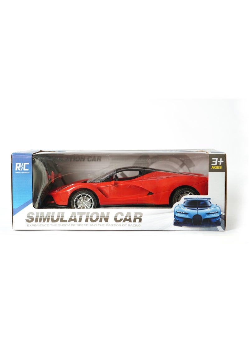 Generic 1:18 High Speed Red Remote Control Car With Cool Car Lights Battery Version 22 x 10 x 7cm  - Image 2