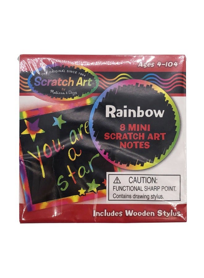 Melissa & Doug Rainbow Mini Scratch Art Notes - Image 1