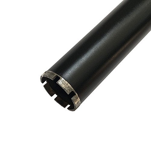 EDiamondTools 3" High Performance Wet Core Bit for Hard/Reinforced Concrete, 10mm Segment Height, 14" Drilling Depth, Wet Only, 1-1/4"-7 Arbor - Image 2
