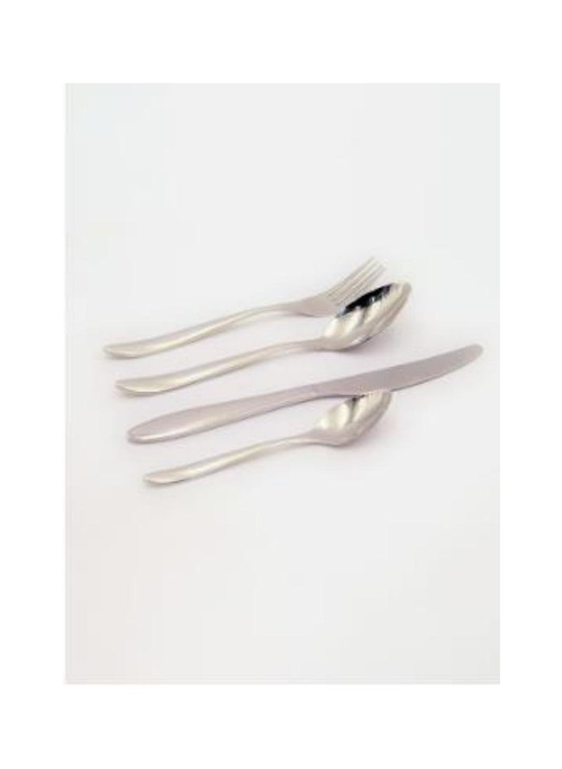 DUNISO - 24PCS Silver Flatware Set with Storage Box, Food-Grade Stainless Steel Utensil Set, Service for 6,Mirror Polished Include Knives Forks Spoons Tableware Cutlery Set,Dishwasher Safe - Image 1