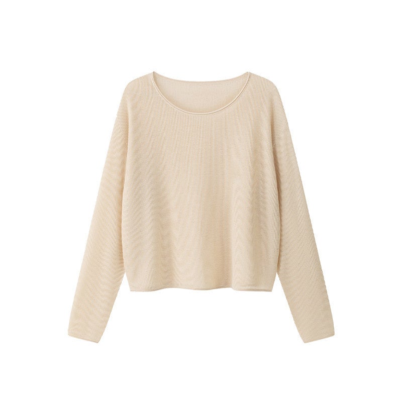Breathable 68s Silk-Cashmere Loose Knit Top–Cool & Elegant - Image 5