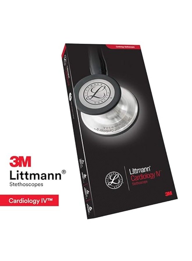 ليتمان 3 ام من ليتمان سماعة طبيب تشخيصية من كارديولوجي، قطعة صدر بلمسة نهائية عالية اللمعان بنمط قوس قزح، انبوب اسود، جذع الدخان وسماعة رأس الدخان، 27 انش، 6240 - Image 2