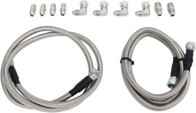 Transmission Cooler Hose Fittings Kit for TH350 700R4 TH400, Premium Metal Transmission Cooler Line with Easy Installation, Replacement for Trucks and Muscle Cars - Image 5