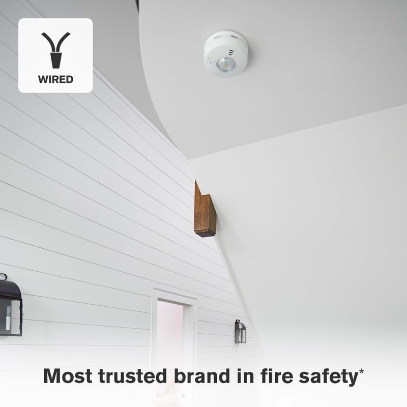 First Alert SM110LED-AC, Hardwire Smoke Alarm with LED Strobe & 10-Year Battery Backup, 1-Pack - Image 2