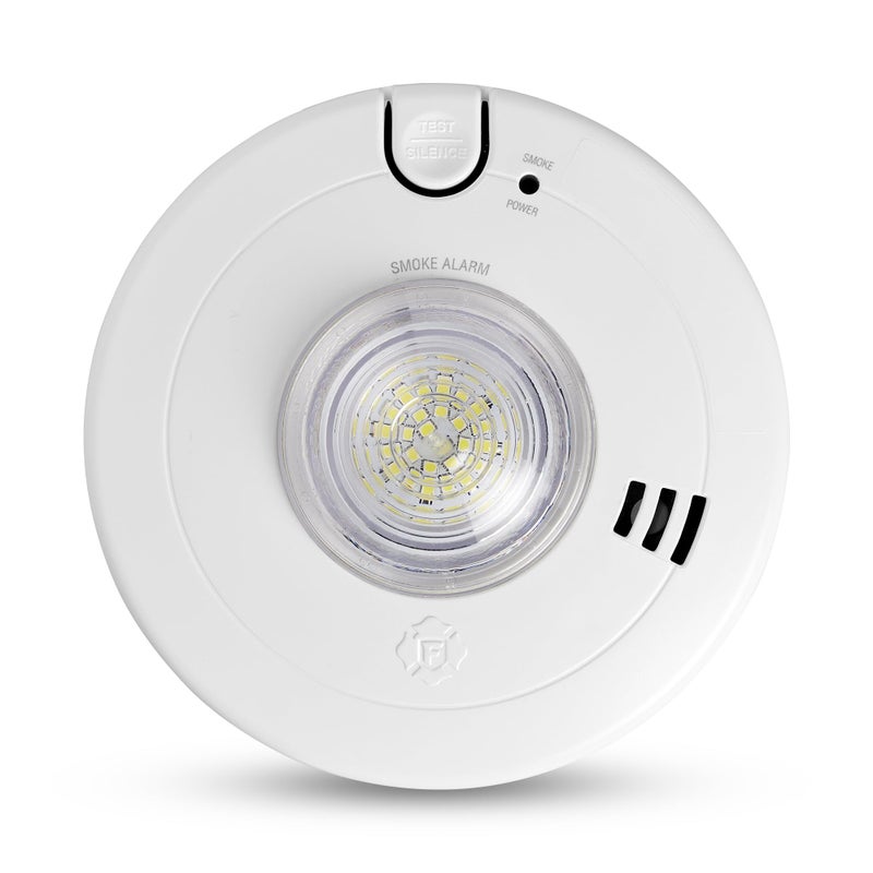 First Alert SM110LED-AC, Hardwire Smoke Alarm with LED Strobe & 10-Year Battery Backup, 1-Pack - Image 1