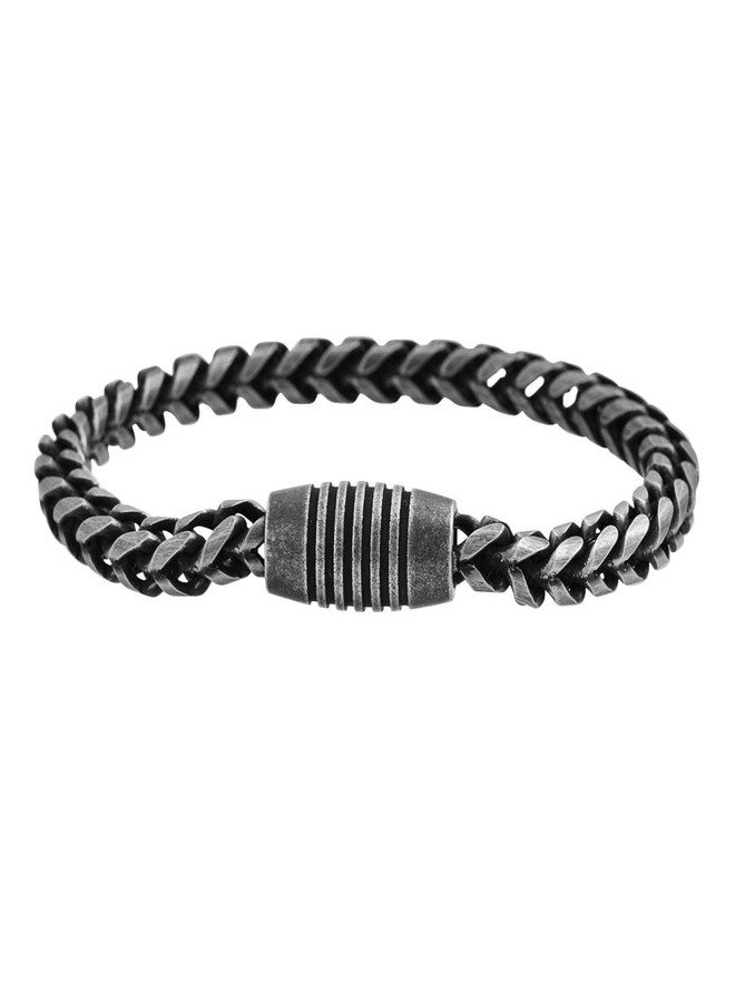 Geoffrey Beene Men's Stainless Steel Franco Chain Bracelet - Image 1