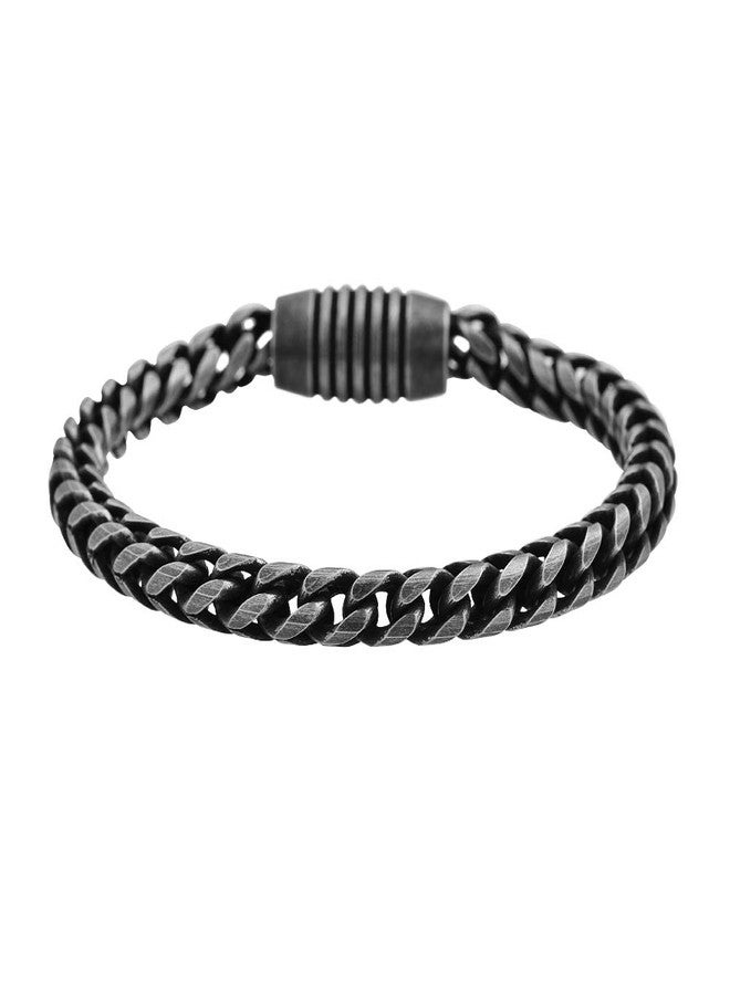 Geoffrey Beene Men's Stainless Steel Franco Chain Bracelet - Image 3