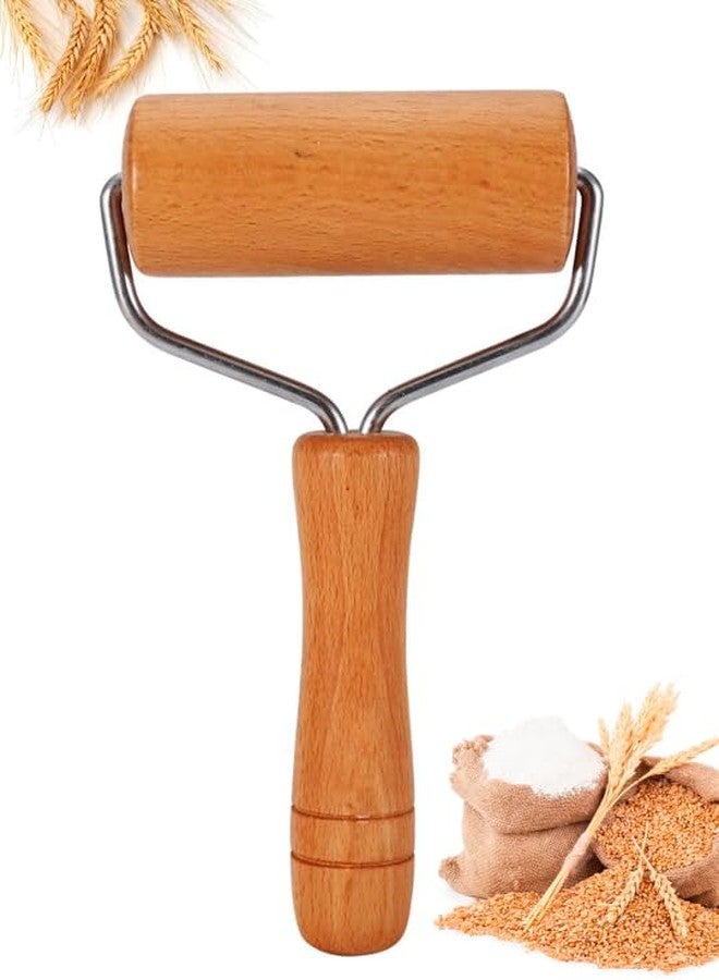 Chazcool Pizza Rolling Pin, Small Rolling Pin, Non-Stick Wooden Dough Roller for Pastry Tortilla Pizza Cookie Dumpling(Type 1) - Image 1