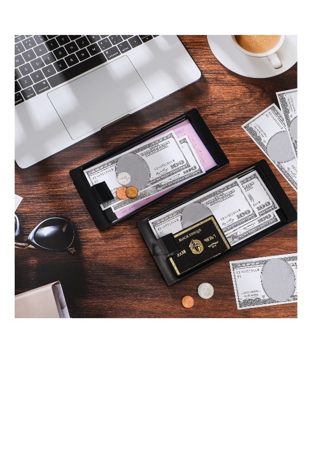 15 Pcs Check Presenters for Restaurants, Guest Check Card, Check Tip Trays, Perfect for Dining, Cash, Credit Cards, Bills, Hotels, and Waiters Tip Tray ( Black) - Image 4