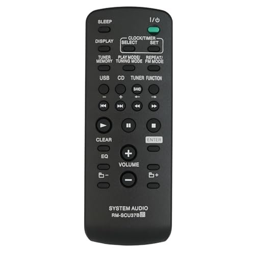 Kassionel Replacement Remote Control RMSCU37B Compatible for Sony LBT-SH2000 RM-SCU37 CMT-FX205 CMT-FX200 MHC-EX700 MHC-EX600 Mini HI-FI Component System - Image 4