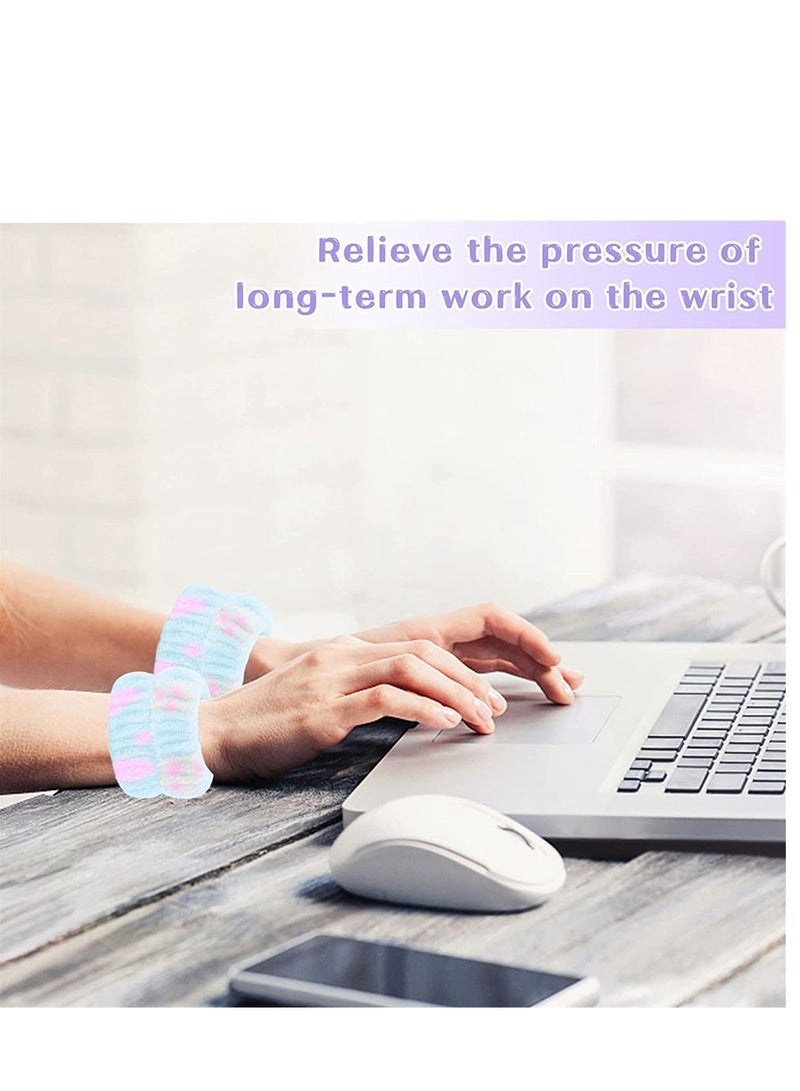 Women's Wrist Towels for Washing Face, Microfiber Wrist Spa Wash Towel Band, Face Washing Wristbands, Absorbent Wristbands Wrist Sweatband for Girls Prevent Water from Spilling Down Your Arms (8 Pcs) - Image 5