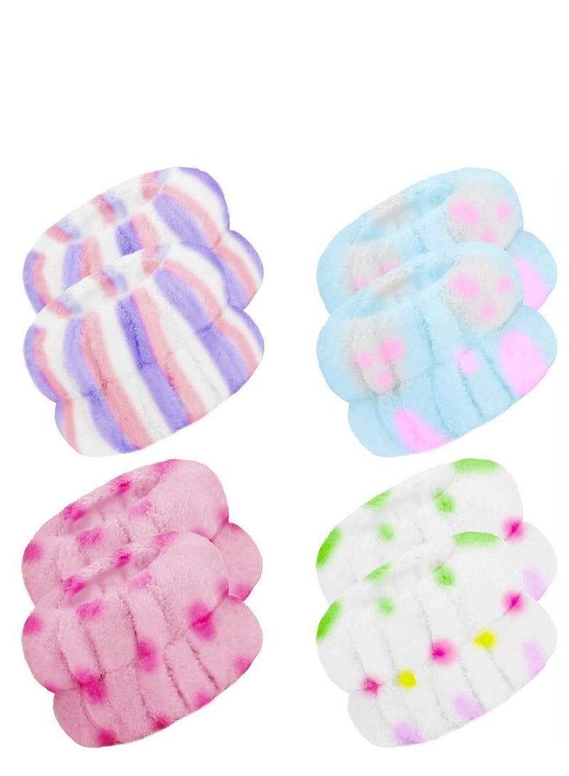 Women's Wrist Towels for Washing Face, Microfiber Wrist Spa Wash Towel Band, Face Washing Wristbands, Absorbent Wristbands Wrist Sweatband for Girls Prevent Water from Spilling Down Your Arms (8 Pcs) - Image 1