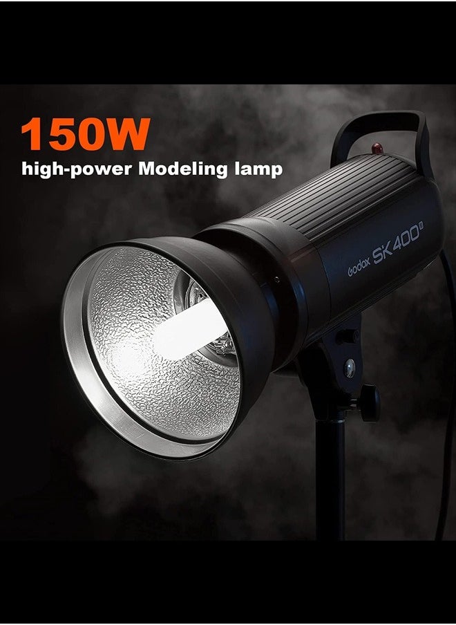 SK400II 400Ws Studio Flash Light with Built-in 2.4G Wireless X System, GN65, 5600K, with 150W Setting Light