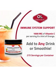 Olympian Labs Concentrated Vitamin C Powder, 1000mg 275 Servings, Immune System Support, Natural Antihistamine, Powerful Antioxidant  - Image 4