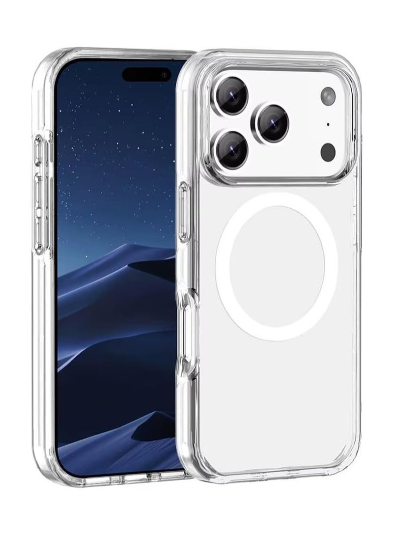 JOMILA Clear Magnetic Case for iPhone 17 Pro, Compatible iphone 17 Pro with MagSafe, Translucent Back  Shockproof Phone Cover. - Image 1
