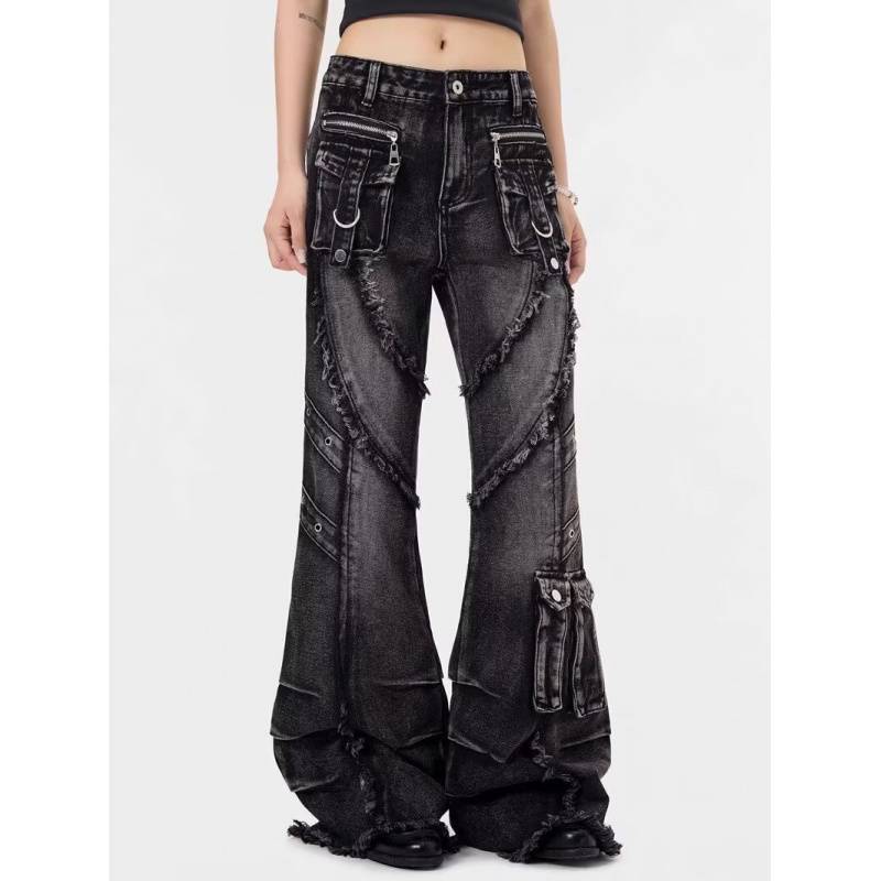 Unisex Casual Daily Denim Jeans - Image 4