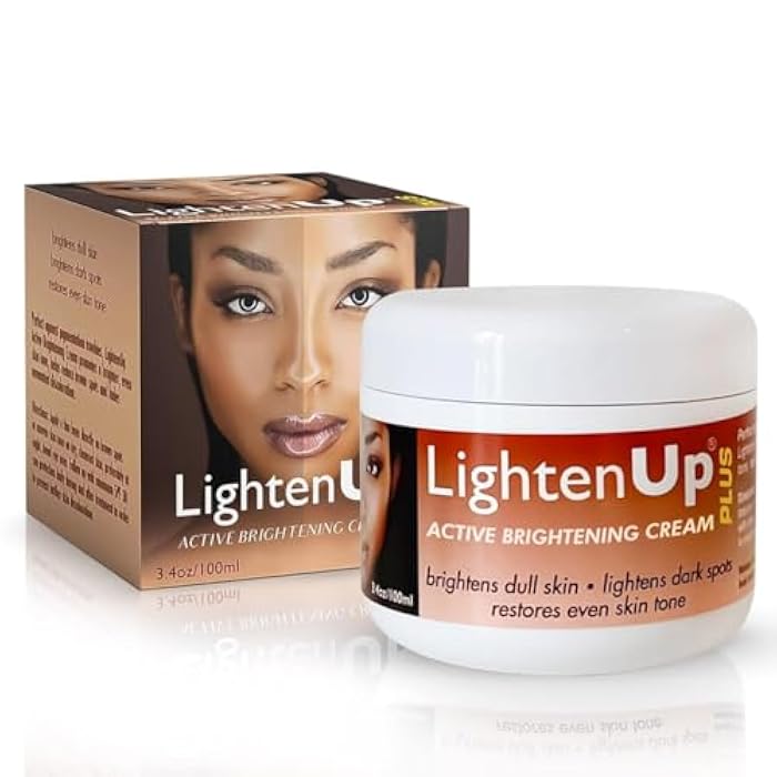 OMIC LIGHTEN-UP Lighten-Up Plus Active Skin Brightening Cream - 3.4 Fl oz / 100 ml - Daily Moisturzing Cream, For Face and Body - Image 1