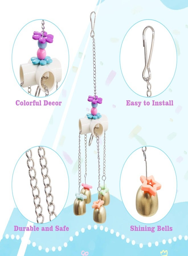 MHLLGN 2 Packs Chicken Enrichment Toys with Colorful Decor and Shining Bells, Chicken Toys for Coop Accessories, Play Stuff for Chickens to Peck, Poultry Coop Accessories for Chckens, Hens, Ducks, Geese - Image 3