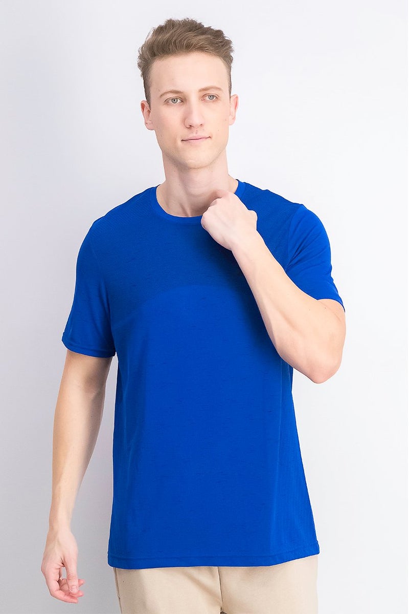Champion Men Sportswear Fit Short Sleeves Training T-shirt, Blue - Image 1