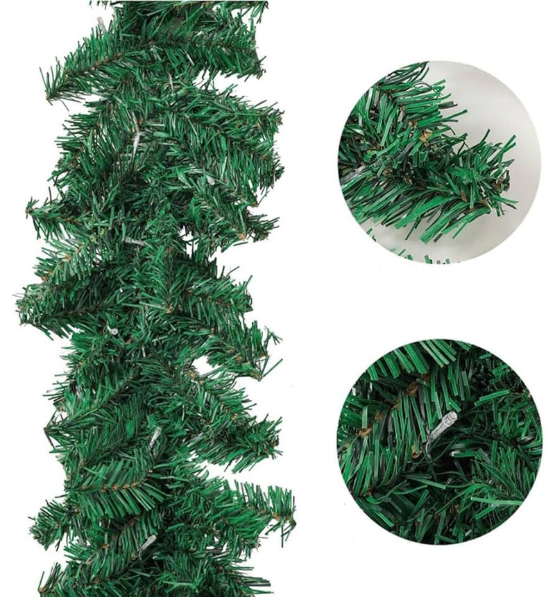 Evisha Christmas Tree Garland, 3 Metre Green Pine Artificial Garland, Holiday Home Decor - Image 5