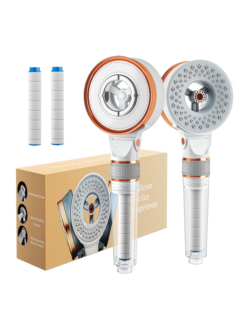 YelaJoy Shower Head,Filtered High Shower Head,For Hard Water & Hair Loss | 3 Modes with Adj.  Prevent Hair Loss And Moisturize Your Skin Chrome Plated(Starter Kit) - Image 1