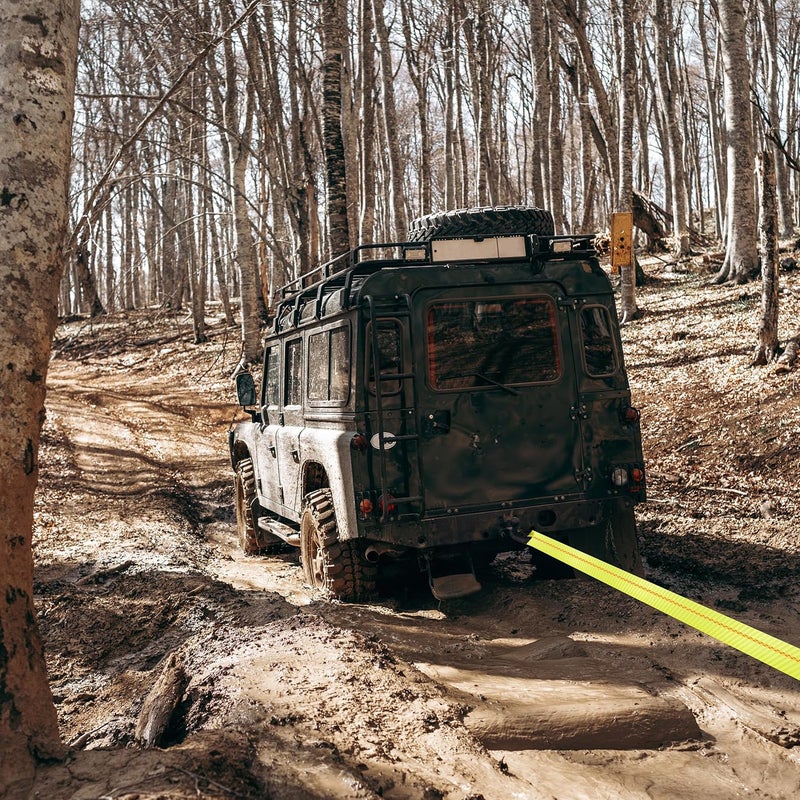 ABN Tow Winch Rope with Loops - 30' x 4' Offroad Vehicle Recovery Strap - 20,000 lbs Capacity - Image 5