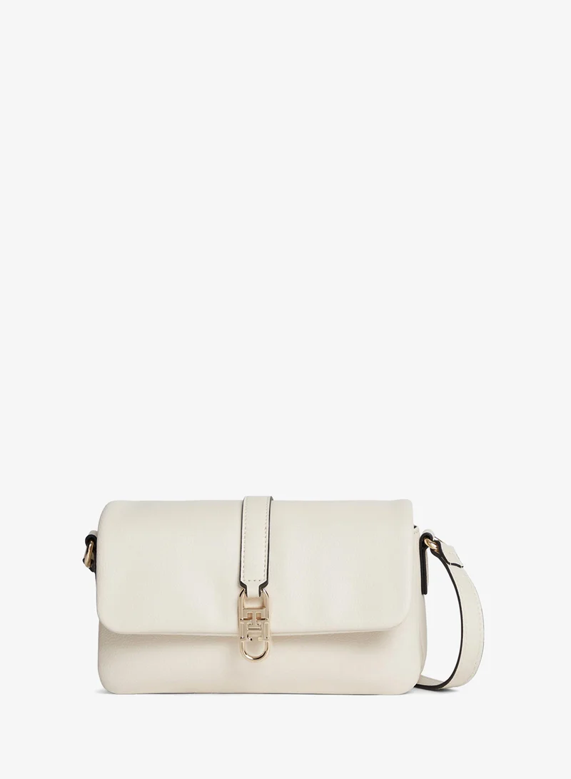 TH Monogram Flap Closure Crossbody Bag