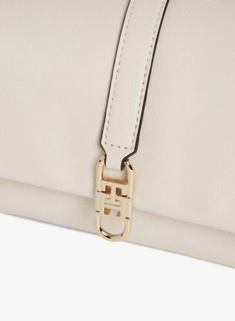 TOMMY HILFIGER TH Monogram Flap Closure Crossbody Bag - Image 3