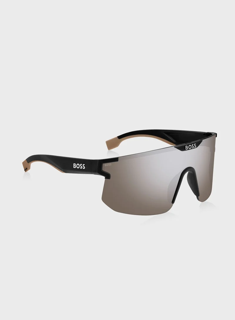 BOSS 20608108749Ti Oversize Shield Sunglasses