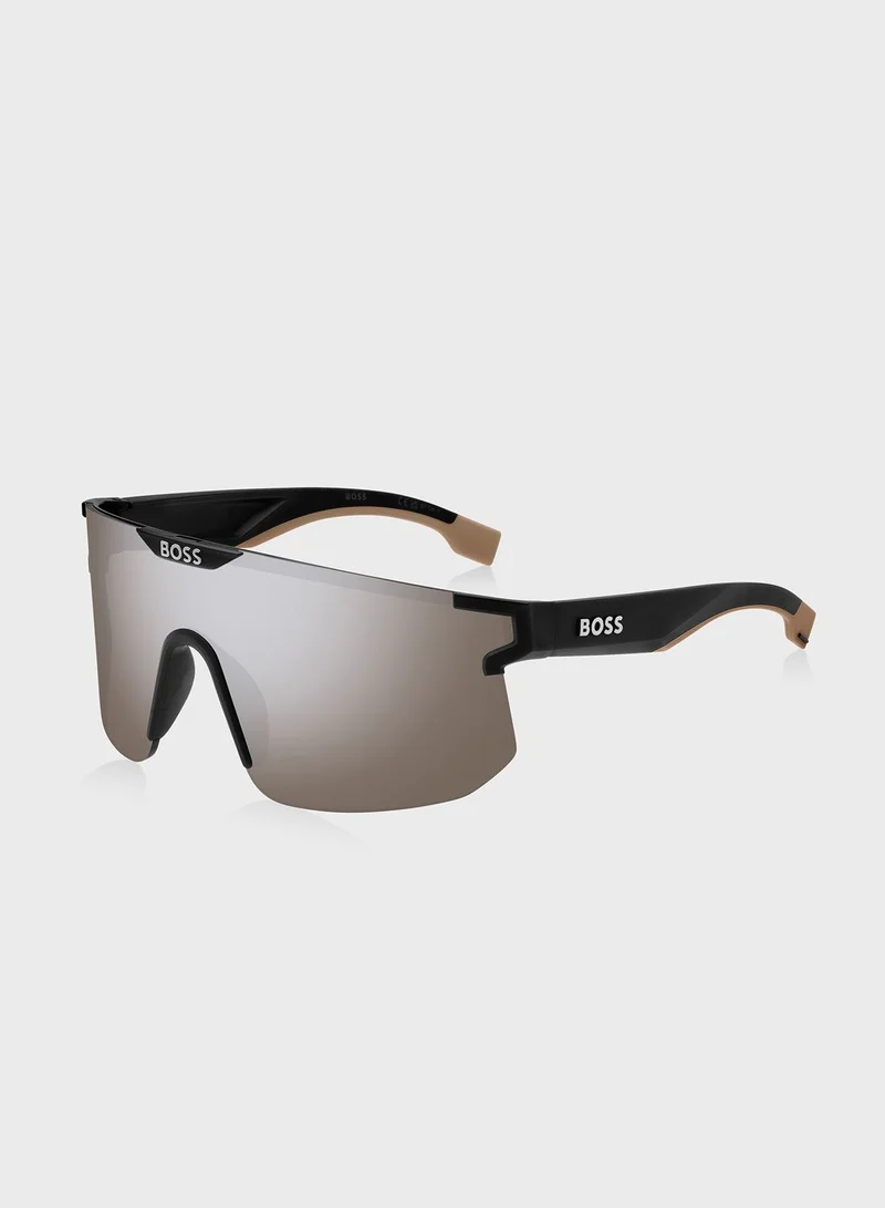 BOSS 20608108749Ti Oversize Shield Sunglasses