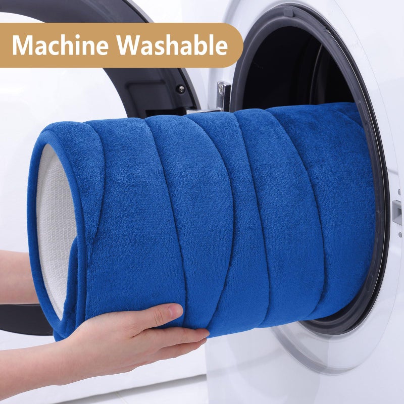 Buganda Memory Foam Bathroom Rug Mat 24x16  Extra Soft and Absorbent Bath Mats  Non-Slip and Machine Washable Bath Rugs for Bathroom Floor Tub and Shower  Royal Blue - Image 4