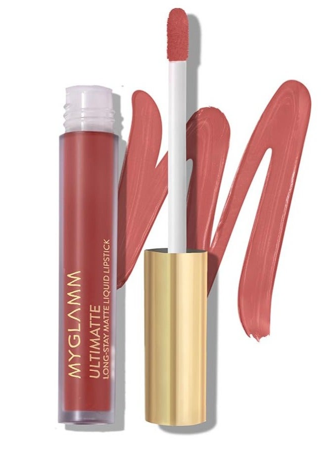 MyGlamm Ultimatte Long Stay Matte Liquid Lipstick  Bombshell - Image 1