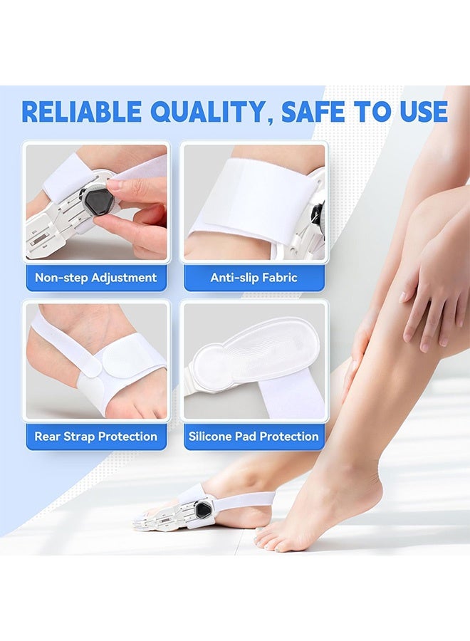 Quantum Bunion Corrector, Orthopedic Bunion Splint with Toe Separator, Adjustable Knob Toe Straightener for Left Right Feet Toes Alignment Hallux Valgus - Image 3