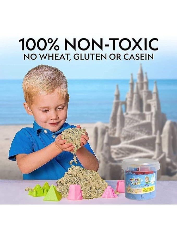 Amazing Dough and Magic Clay With Mould, Reusable Sensory Set, Gluten-Free Wonder Sand Activity Toys, Indoor Games for Kids Age 10 to 15 (Blue) - Image 5