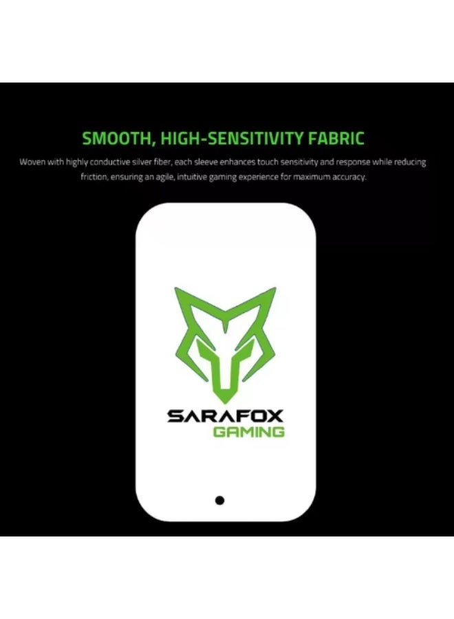 Sarafox Original V9 (4 fingers) for mobile Gaming Finger Sleeve Non-Slip High-sensitivity Fabric Finger Sleeve for Mobile Gaming - Image 5