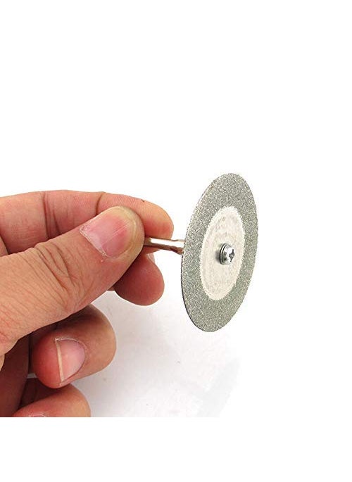 DIY Crafts Diy Crafts India 152 35 Mm Diamond Discs Emery Diamond Cutting Blades Drill Bit Mandrel for Dremel Multicolor 5 Piece  - Image 5