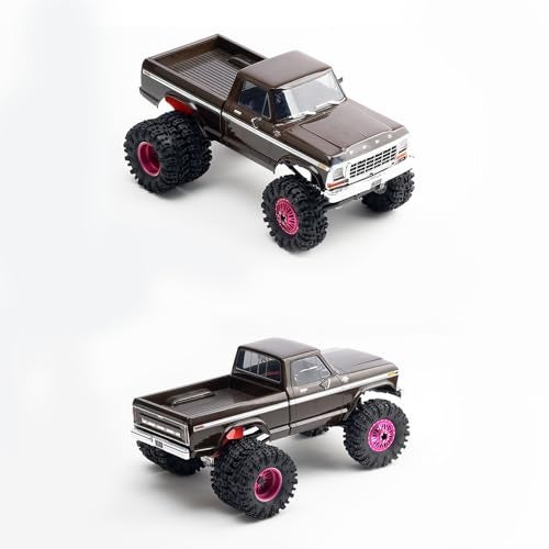 DJX CNC 13 inch Front Rear Dually Beadlock Wheels Rim for RC Crawler Car 124 Axial SCX24 F150 C10 118 Redcat Ascent18 Traxxas TRX4M RC Upgrades PartsPink - Image 5
