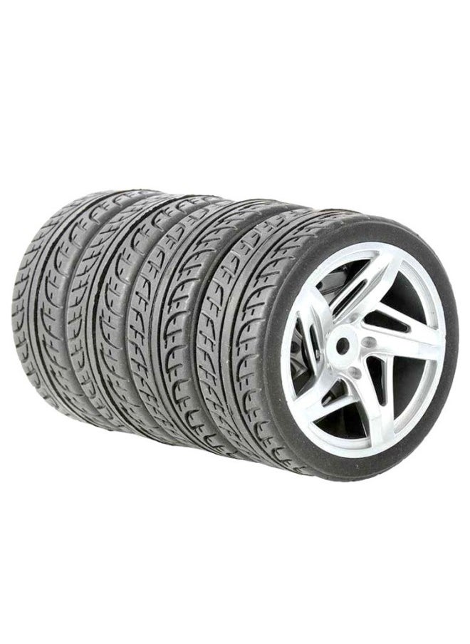 Generic - RC Remote Control Car 1 To 10 Model Car Saloon Flat Running Tire Road Racing Tire HSP94123 Flat Sports Car Universal-Color:D1 + B Hub - Image 1