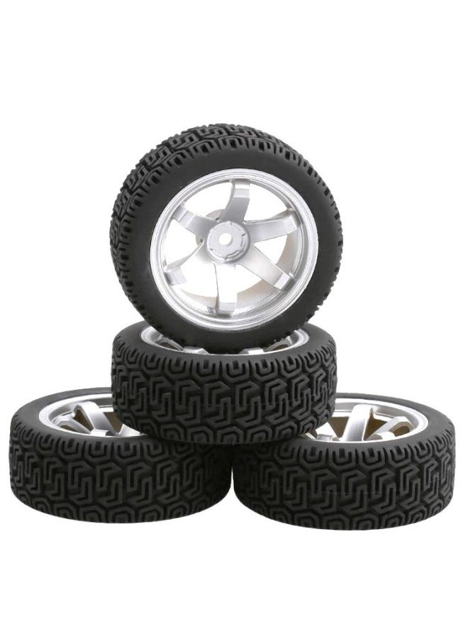 Generic - RC Remote Control Car 1 To 10 Model Car Saloon Flat Running Tire Road Racing Tire HSP94123 Flat Sports Car Universal-Color:D1 + B Hub - Image 1